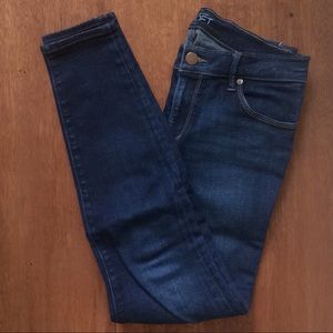 2/$20 Loft dark wash skinny jeans